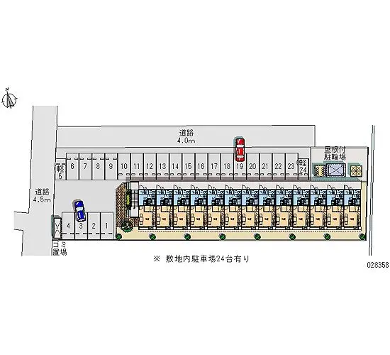 ★手数料０円★富山市新庄町２丁目　月極駐車場（LP）